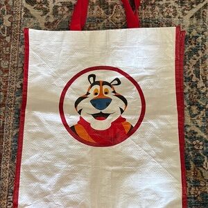 Tony the Tiger Red and White Reusable Tote Bag